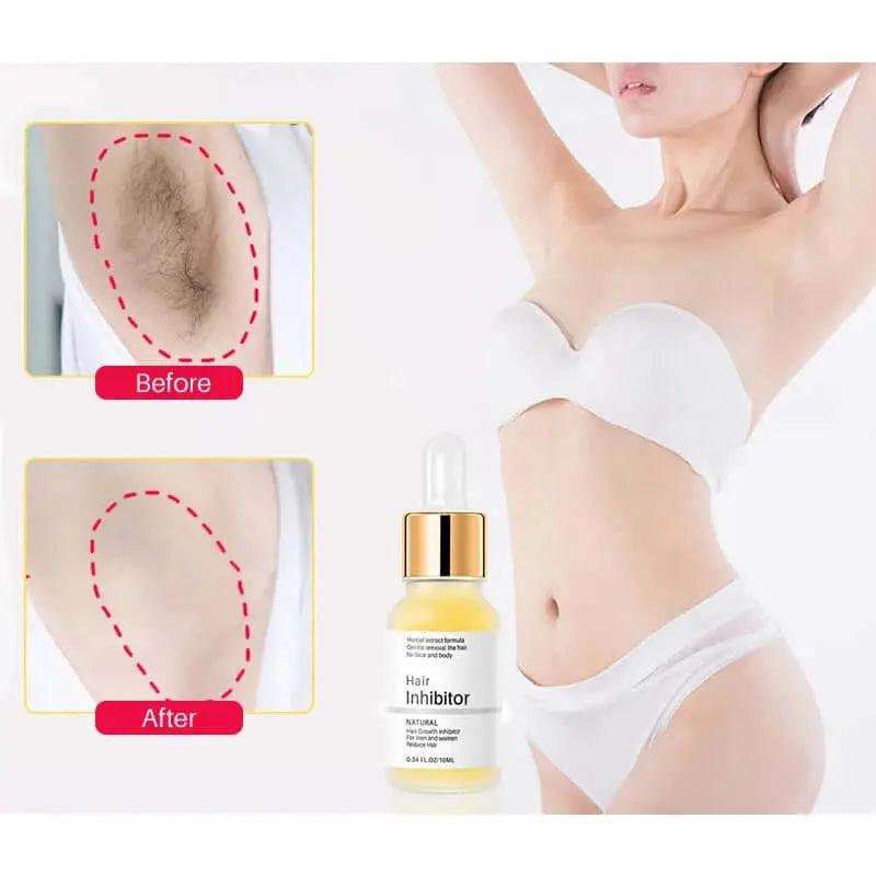 Hair growth inhibitor serum ensure long-lasting hair removal
