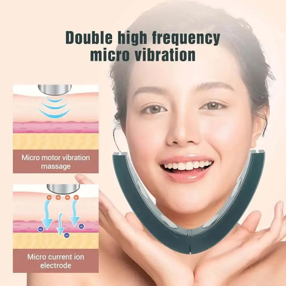 Anti-aging facial massager promoting skin rejuvenation at home