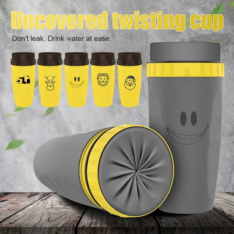 Uncovered Twisting Cup showcasing unique design  