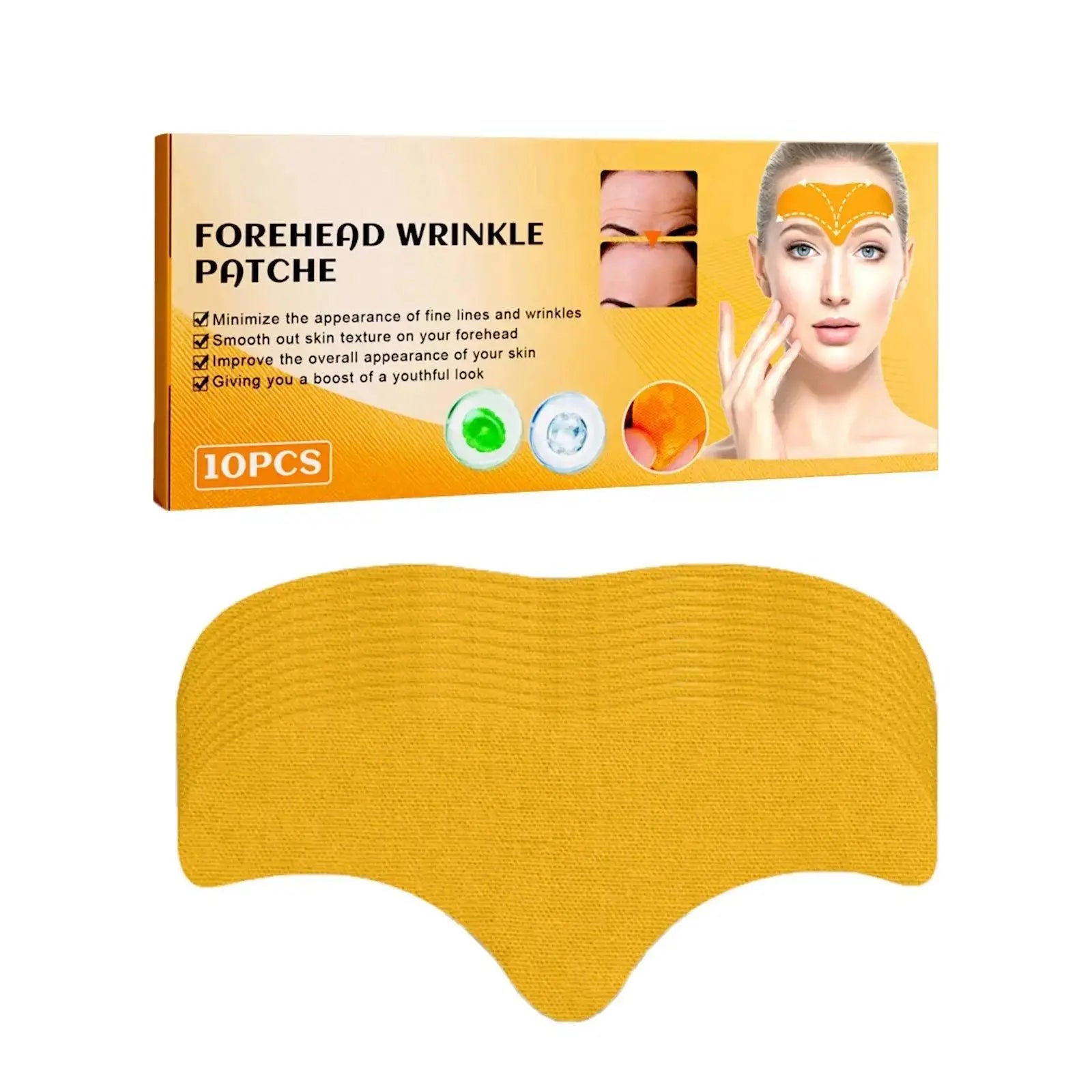 Anti-wrinkle gel patch for effective forehead wrinkle solution  