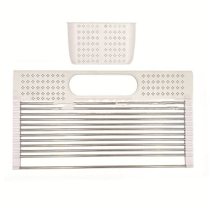 Versatile over sink dish rack for maximizing kitchen counter space