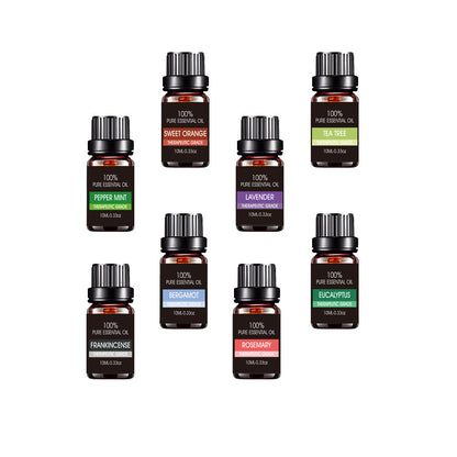 Organic Essential Oils Set - Therapeutic Aromatherapy Gift Kit for Diffusers Iris Essentials