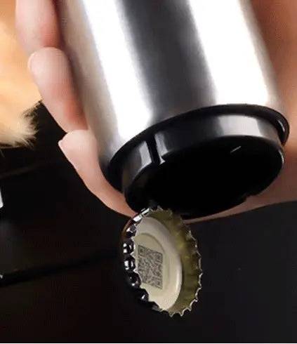 One-handed bottle opener for effortless use  