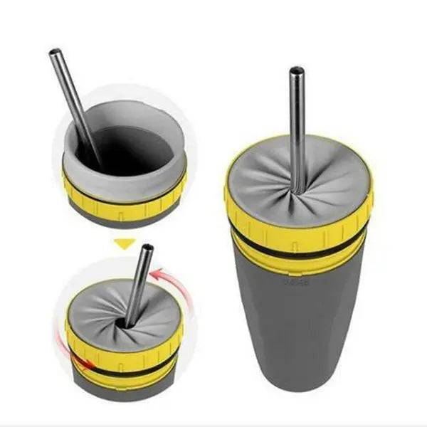 Twist and turn cup for adjustable drinking experience  