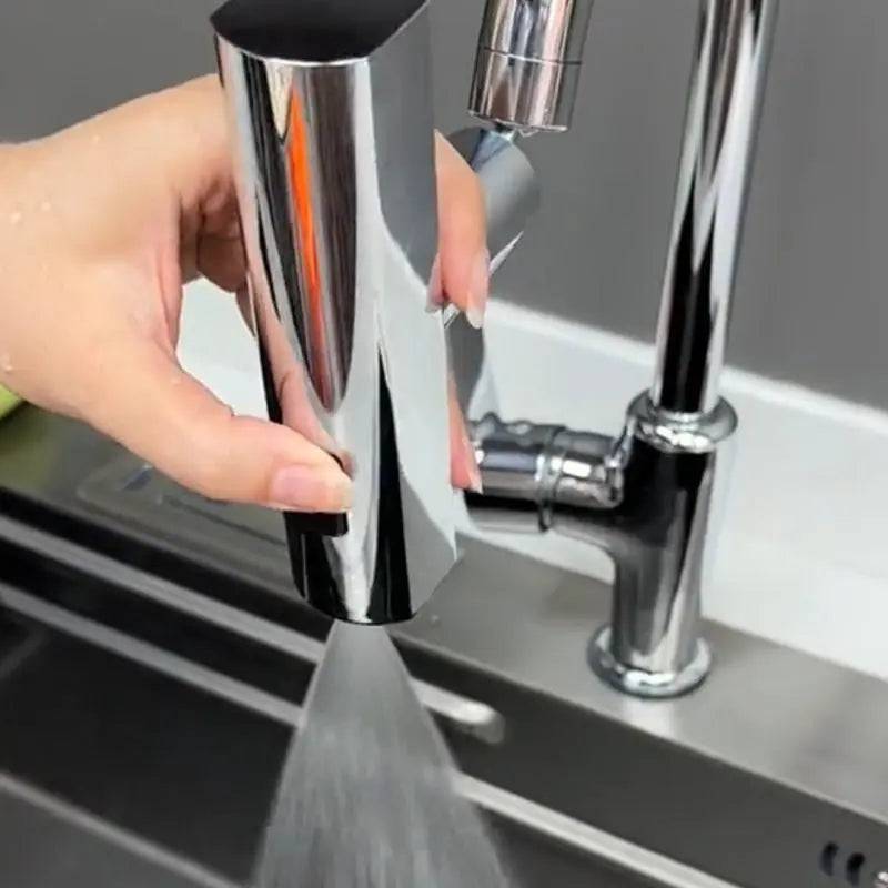 3-in-1 kitchen faucet offering multiple spray modes 