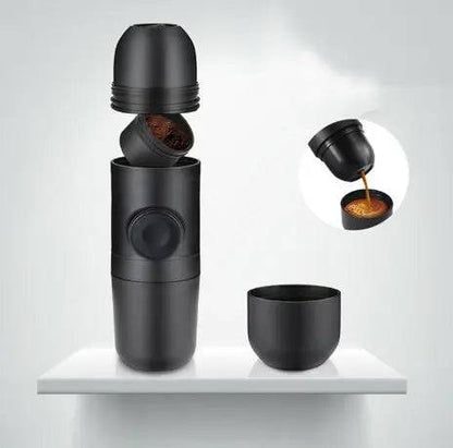 Portable coffee machine perfect for travel enthusiasts  