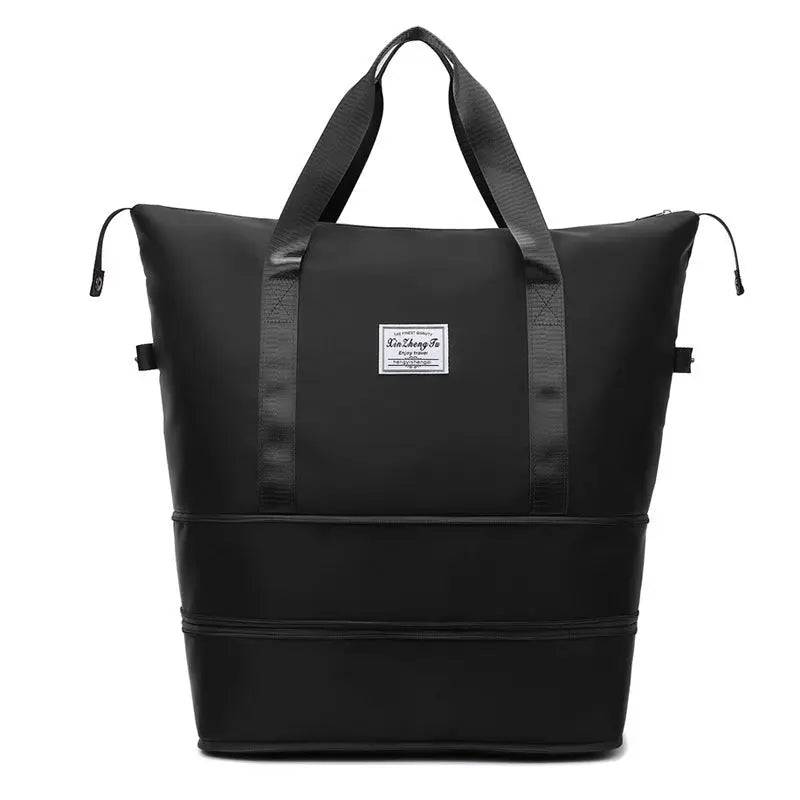 Large capacity gym bag for storing sports gear  