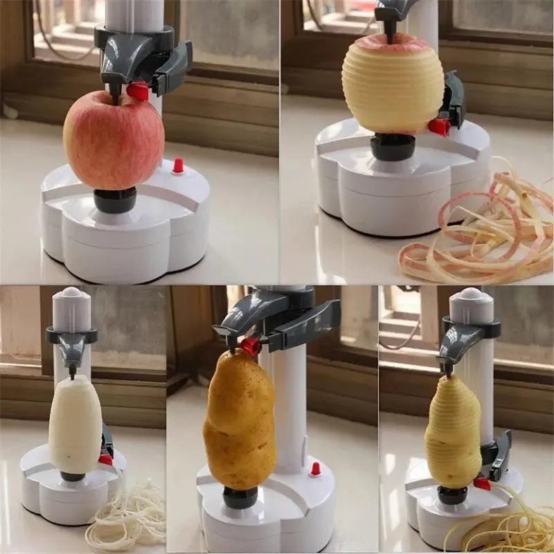 Electric fruit peeler for hassle-free peeling of various fruits and vegetables  