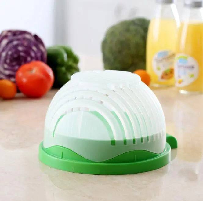 Safe vegetable cutter designed for hassle-free salad preparation