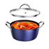 Non stick 24cm saucepan with premium ceramic coating for effortless cooking  