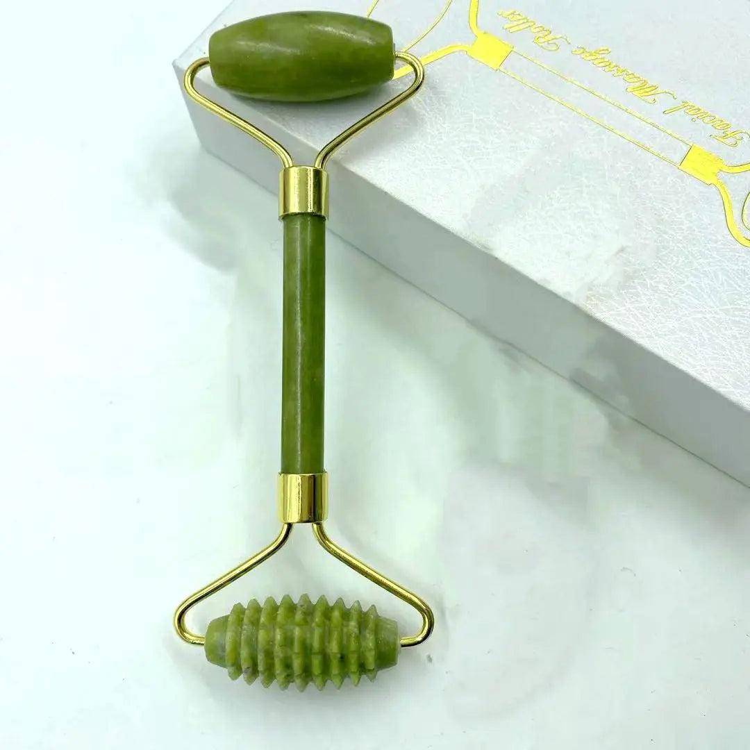 Skin firming roller made from 100% natural jade for optimal results