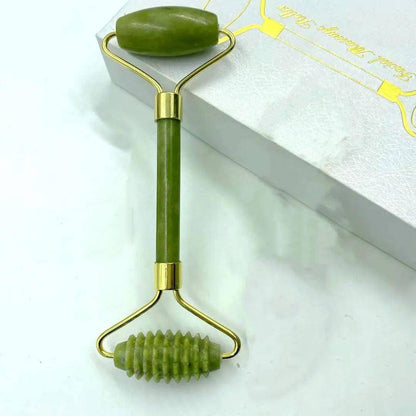 Skin firming roller made from 100% natural jade for optimal results