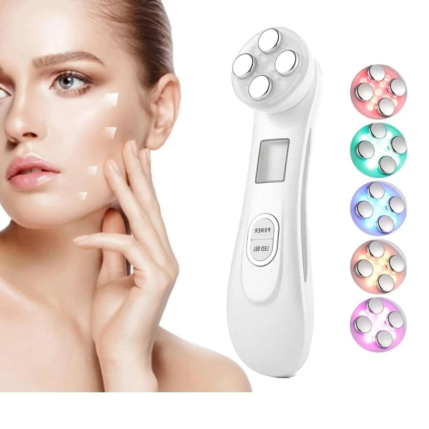 Image of the Professional beauty device showcasing its 5-in-1 functionality for youthful skin