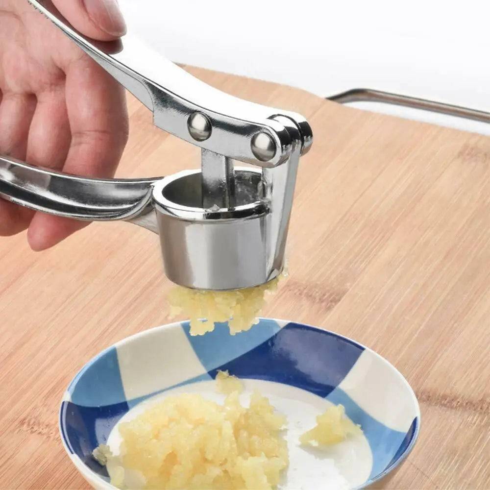 Cooking essentials featuring premium garlic chopper ready for use  