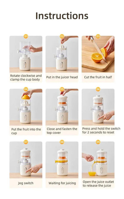 Cordless Juicer ideal for making fresh juice on the go  