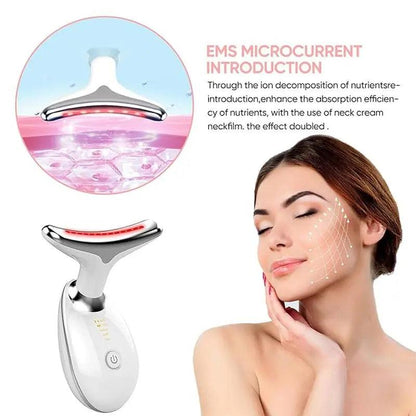 Ergonomic beauty device boosting collagen production  