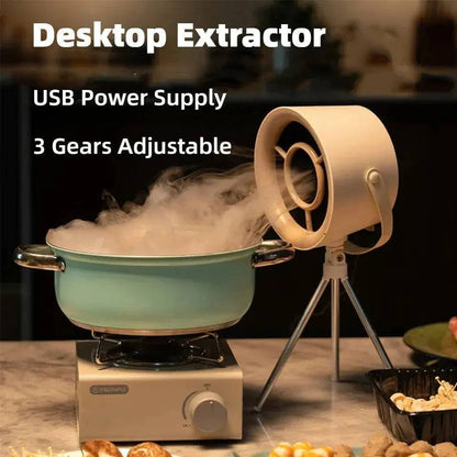 Portable exhaust fan designed for effective kitchen air ventilation  