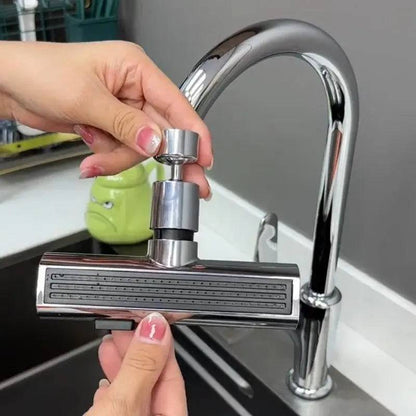 High arc kitchen faucet providing optimal sink clearance 