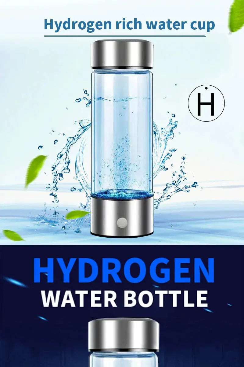 Portable Hydrogen Water Bottle with Titanium Filter for Antioxidant Infusion