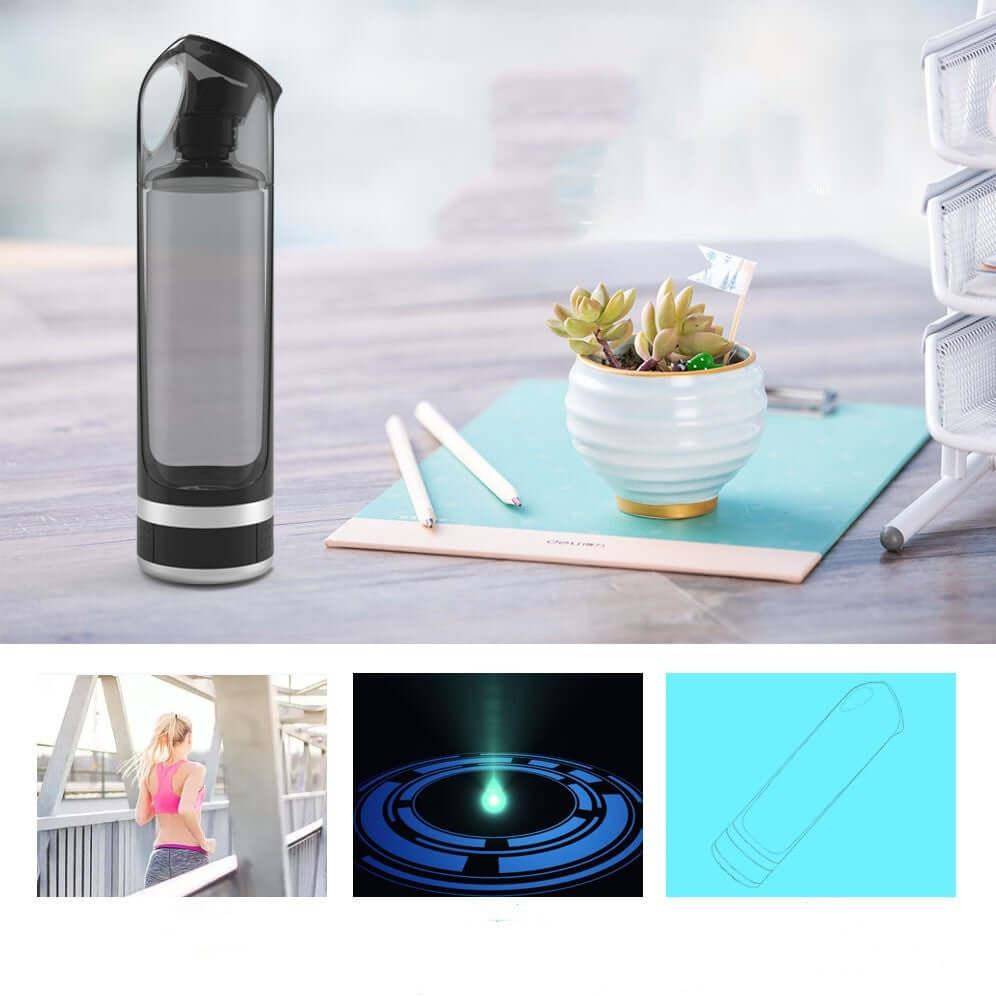 Portable Water Cup filled with hydrogen-rich water for on-the-go hydration  