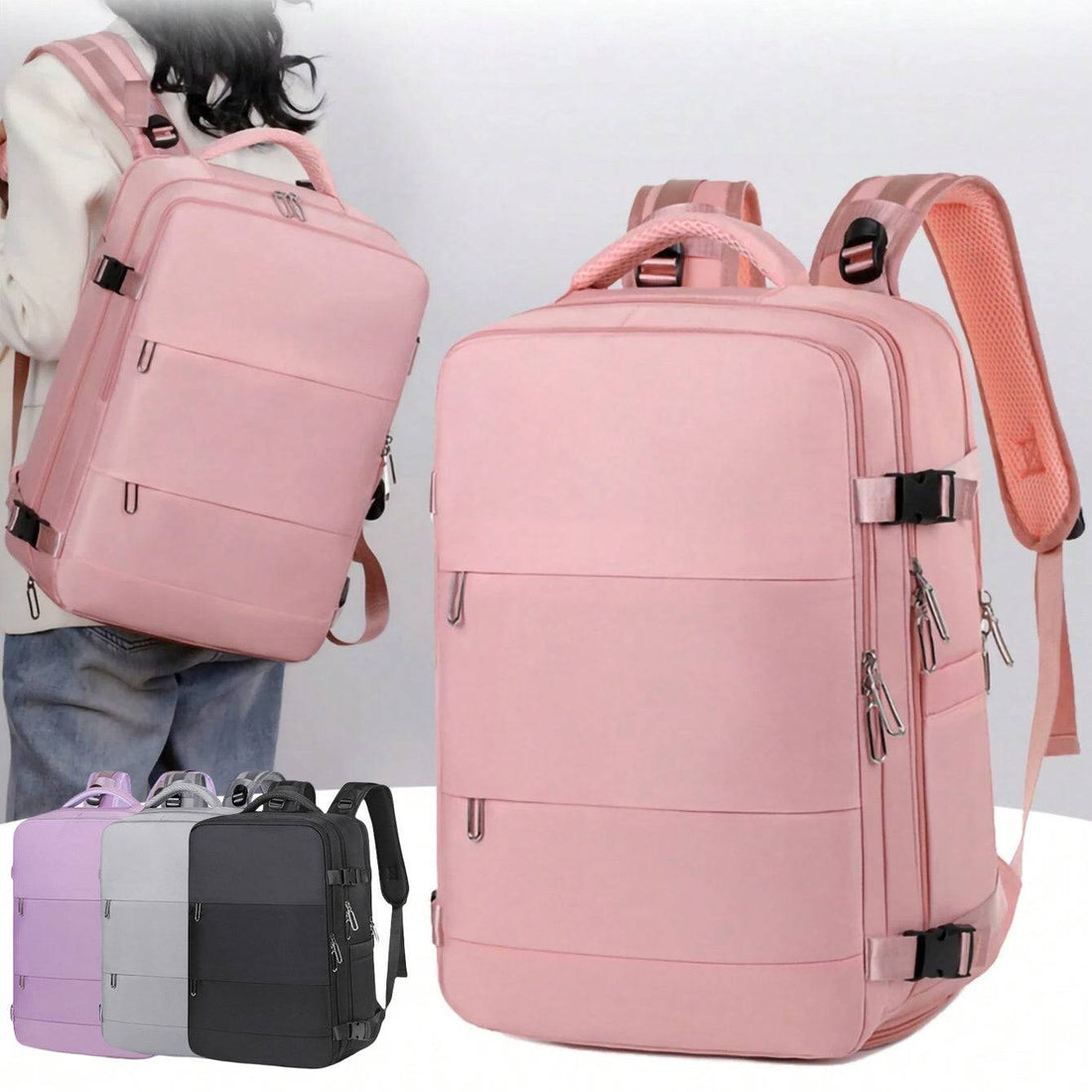 Stylish travel backpack for women with large capacity  