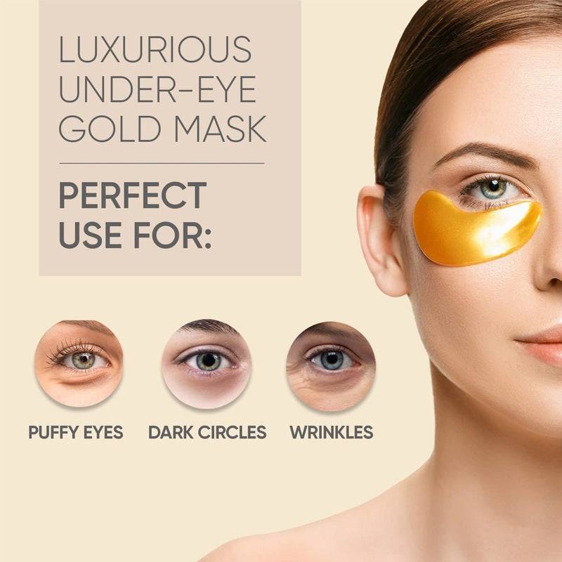 24K Gold Eye Mask for instant wrinkle lifting and dark circle treatment  