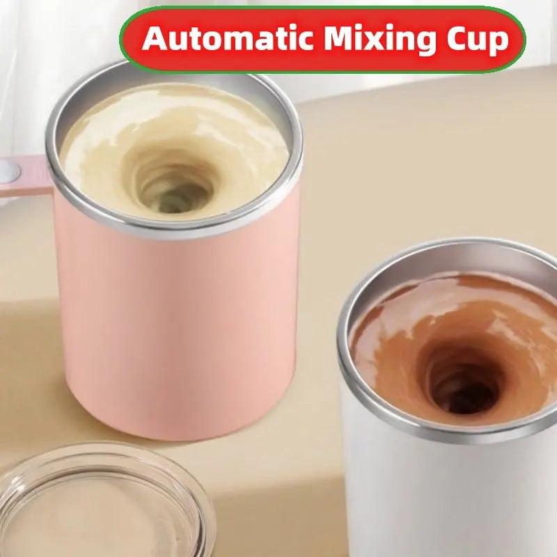 Portable Smart Magnetic Automatic Mixing Coffee Cup Rechargeable Rotating Home Office Travel Stirring Cup Iris Essentials