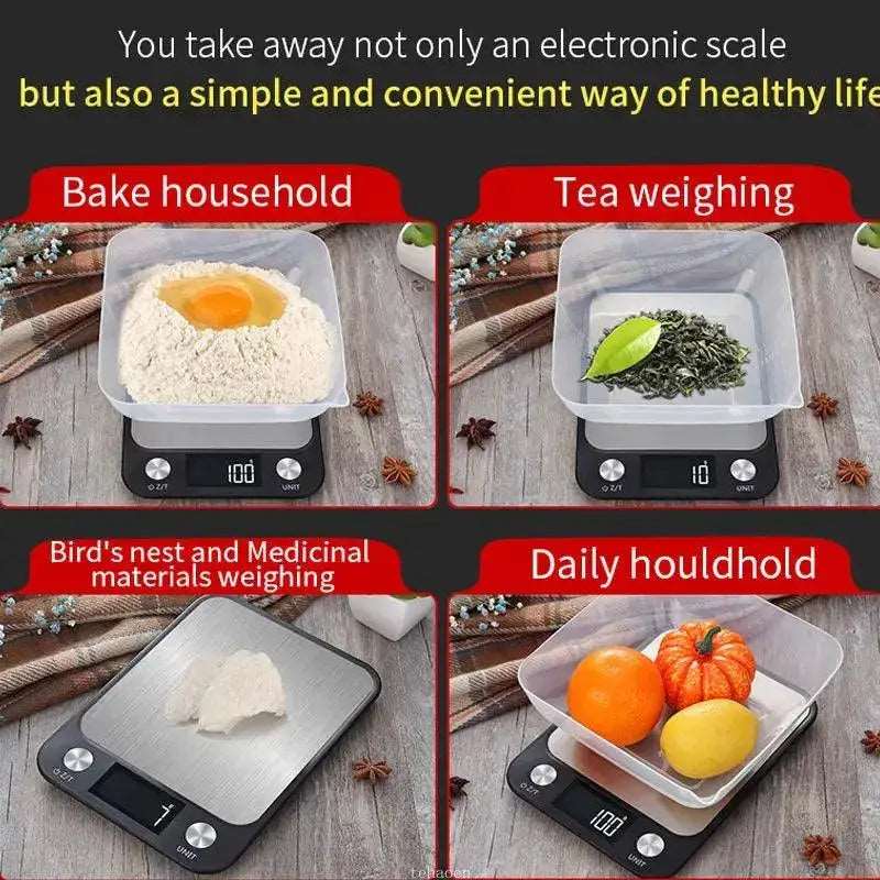 Electronic Kitchen Scale featuring an overload indicator for reliability  