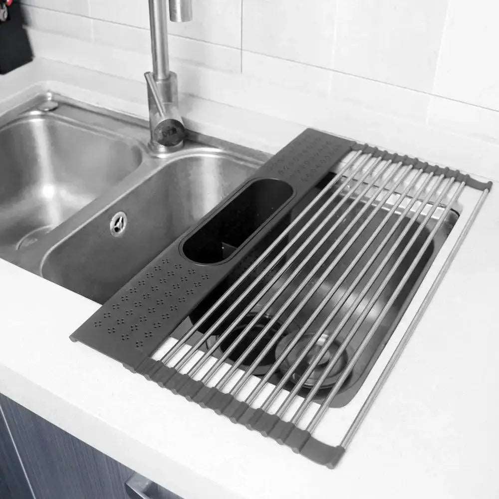 Stainless Steel Dish Rack with rust-resistant features for longevity