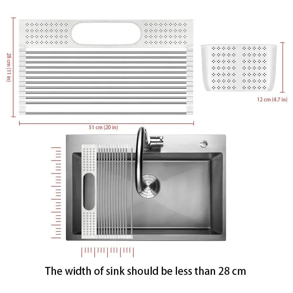 Space-Saving Sink Rack ideal for small kitchen solutions and apartments