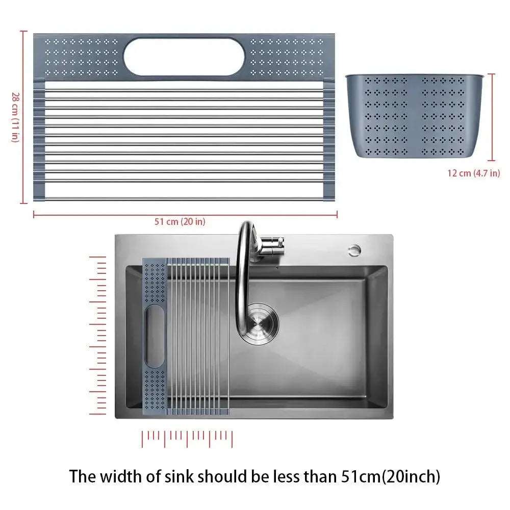 Durable Kitchen Sink Rack with removable shelves for customizable use