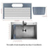 Durable Kitchen Sink Rack with removable shelves for customizable use