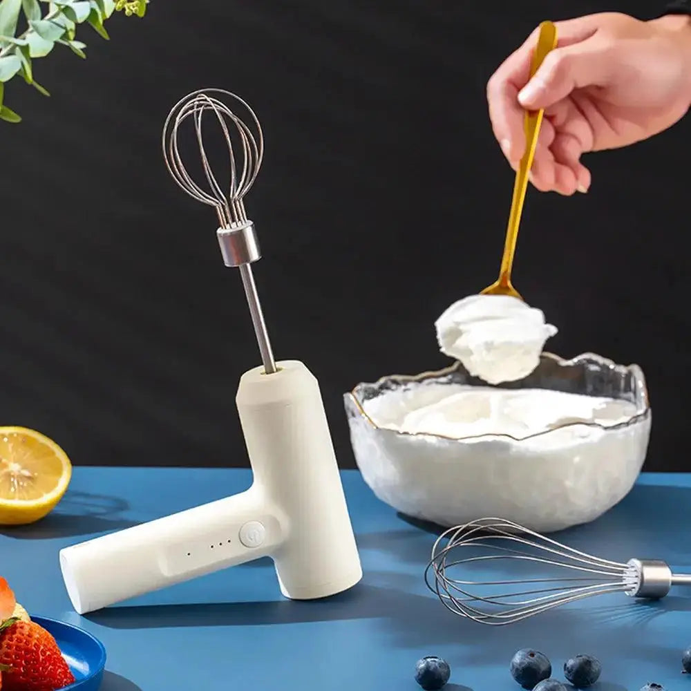 Stainless steel electric beater for durability and modern kitchen aesthetics  